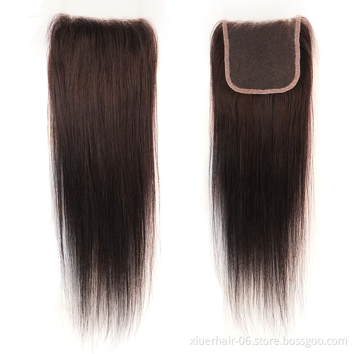 Cuticle Aligned Top Quality Invisible Straight Wave For Black Women 5x5 Human Hair hd Closures and Transparent hd Lace closure